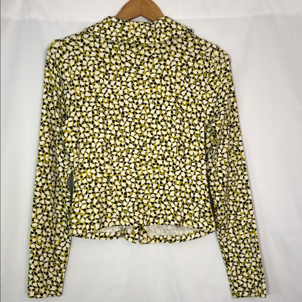 Maeve by Anthropologie Yellow and Black Floral Blouse Size M - Picture 8 of 13